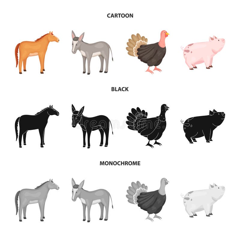 Vector Illustration of Breeding and Kitchen Icon. Set of Breeding and