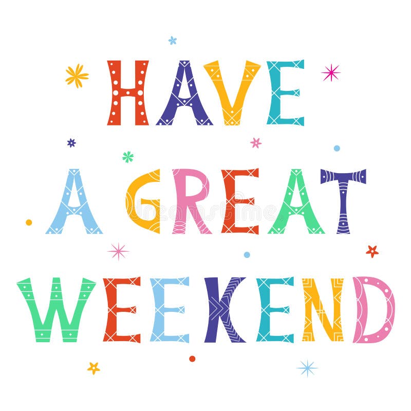 Have A Good Weekend Clipart