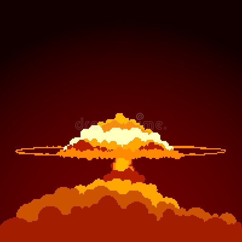 Bright nuclear explosion stock illustration. Illustration of meltdown ...