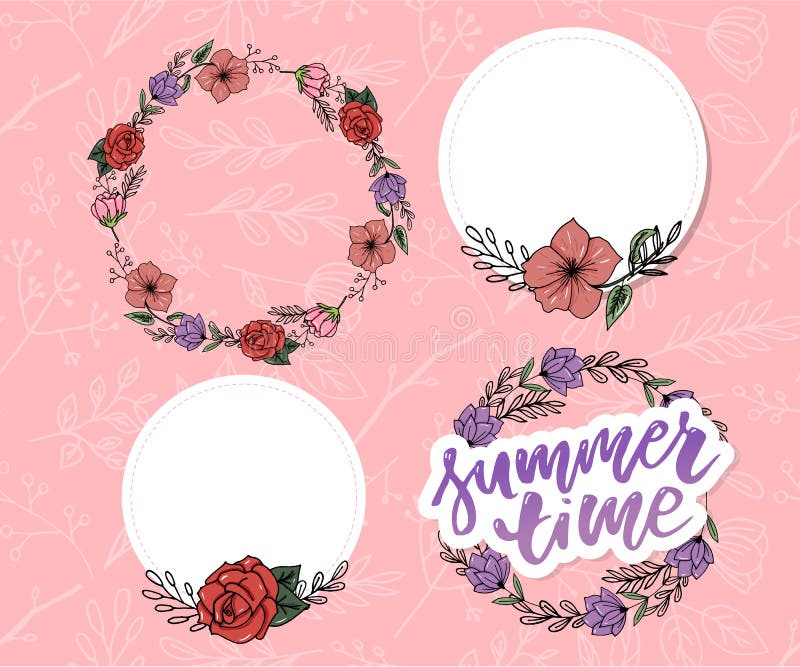 Vector illustration: Brush lettering composition of Summer Vacation slogan Hello summer Sale Set. Vector illustration: Brush lettering composition of Summer royalty free stock photo Vector illustration: Brush lettering composition of Summer Vacation slogan Hello summer Sale Set. Vector illustration: Brush lettering composition of Summer royalty free stock photo