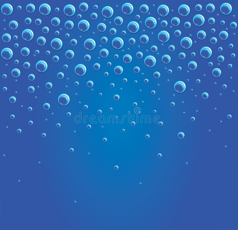 Vector Illustration of Bubbles in the Water Stock Vector Illustration