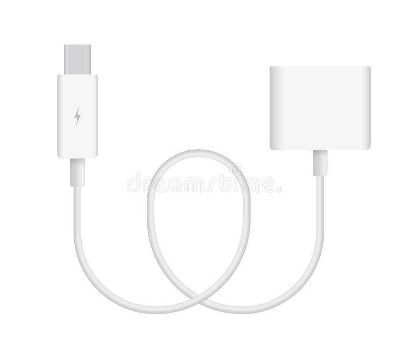 Thunderbolt Cable Stock Illustrations 545 Thunderbolt Cable Stock