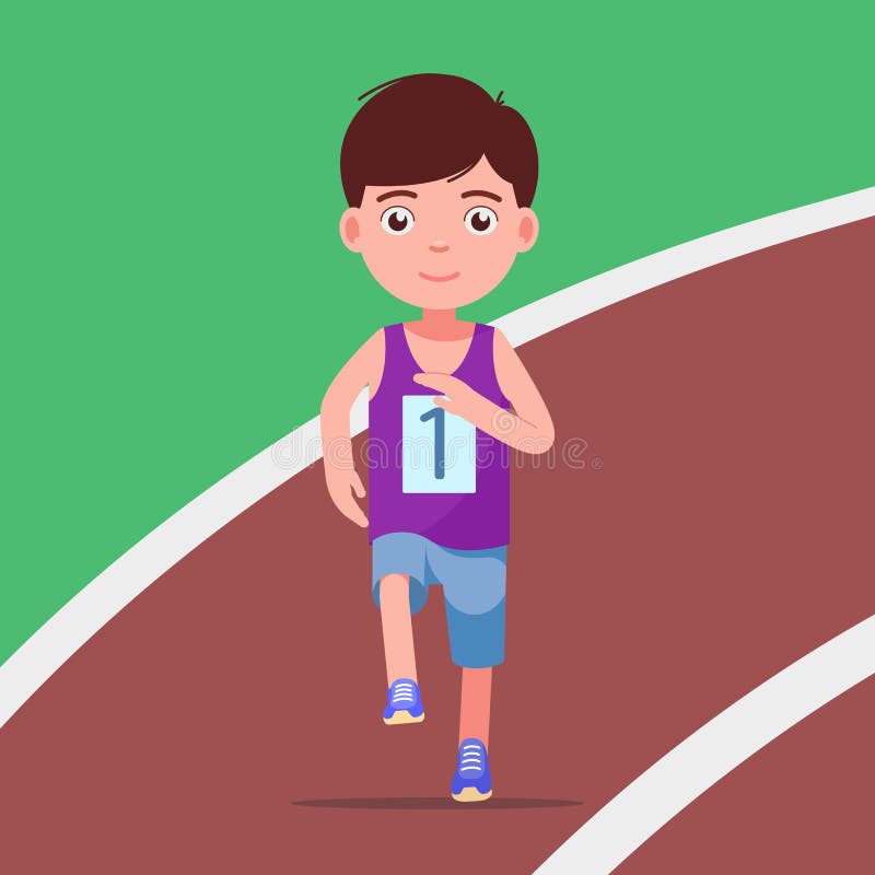 Cartoon Boy Running a Marathon in a Stadium Stock Vector - Illustration of olympiad, marathon: 127969728 Cartoon Boy Running a Marathon in a Stadium Stock Vector - Illustration of olympiad, marathon: 127969728