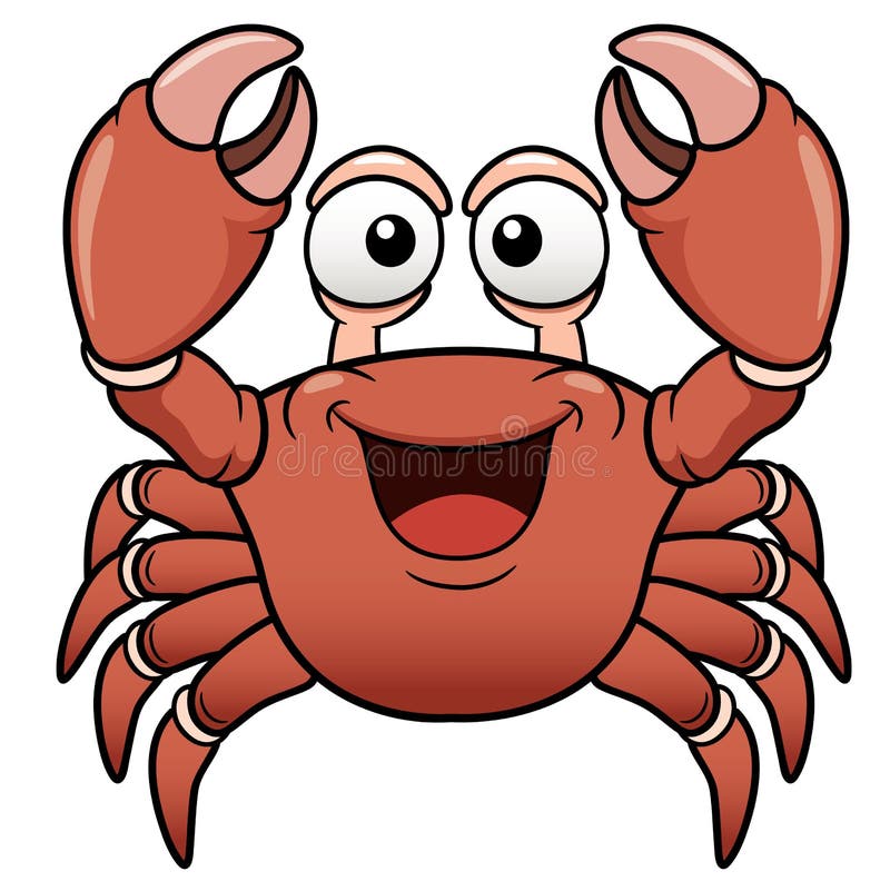 Vector illustration of Cartoon crab