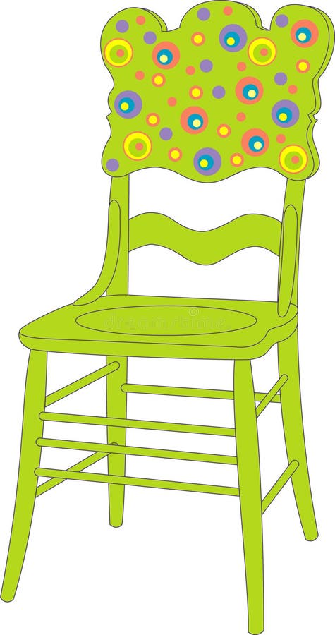 Vector illustration of children s chair