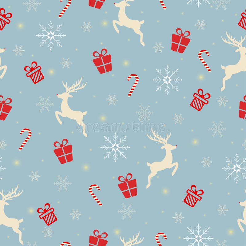 Christmas Holiday Seamless Pattern. Stock Vector - Illustration of ...