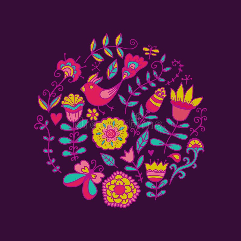 Vector illustration of circle stock illustration