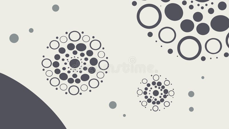Circle scatter patterns, abstract geometric design vector design Generative AI stock illustration