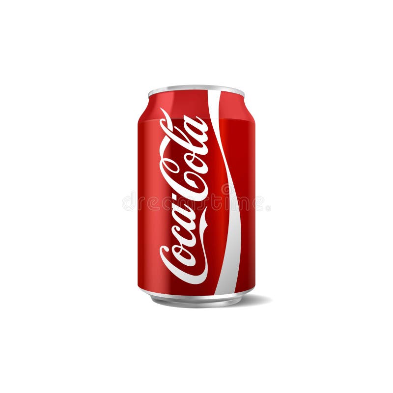 Vector Illustration of Classic Coca-cola Can Isolated on White Background  for Editorial Use. Coca-Cola Company is the Most Popular Editorial  Photography - Illustration of beverage, soda: 185464472