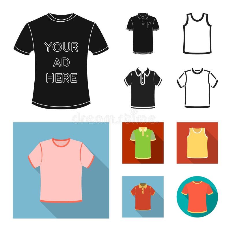 Vector Illustration of Clothes and Wear Logo. Set of Clothes and Short ...