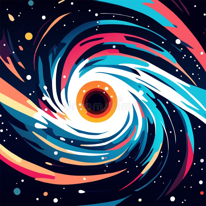 Vector Illustration of a Colorful Abstract Background with Concentric ...