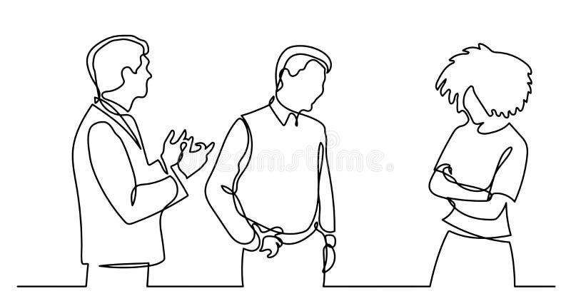 Two people meet and shake hands. Editable outline sketch icon. Stock Vector  | Adobe Stock