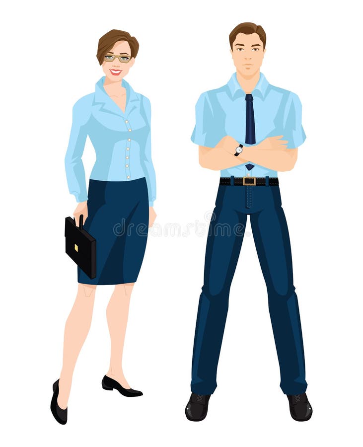 Vector Illustration Of Corporate Dress  Code Stock Vector 