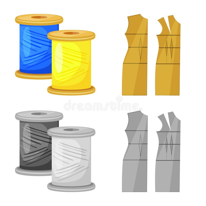 Vector Design of Craft and Handcraft Sign. Set of Craft and Industry Stock Vector Illustration