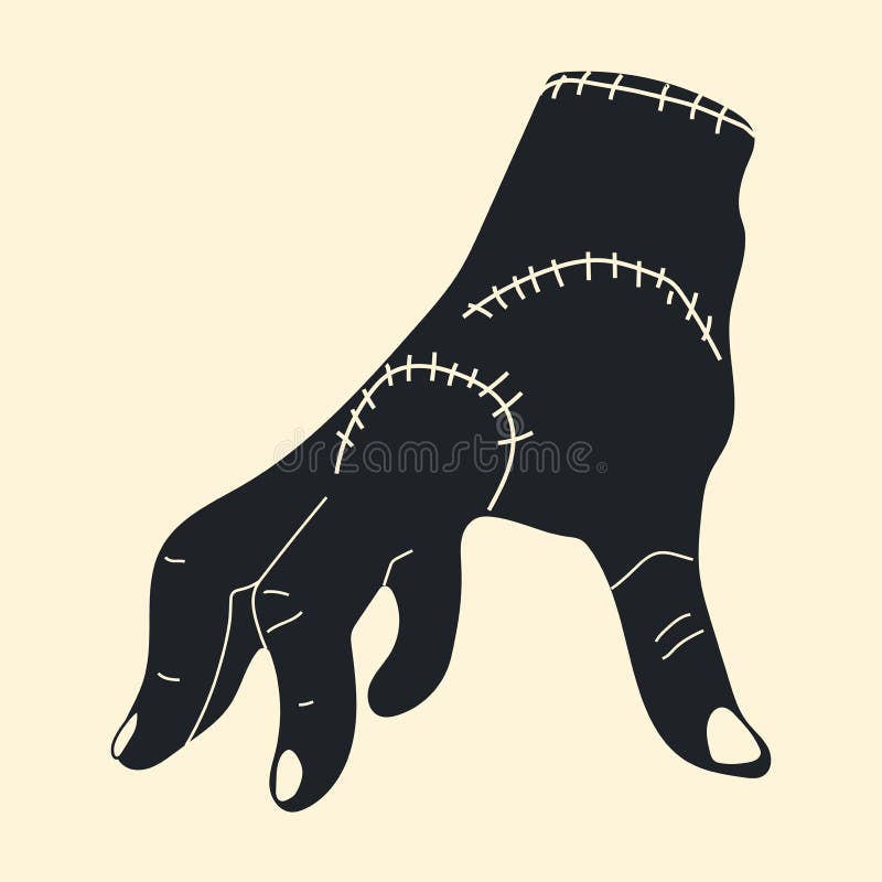 Vector Illustration of a Creepy Zombie Hand. All Elements are Isolated ...