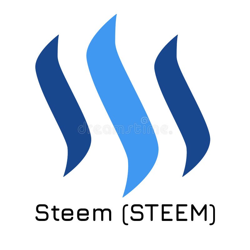Steem STEEM. Vector illustration crypto coin ic