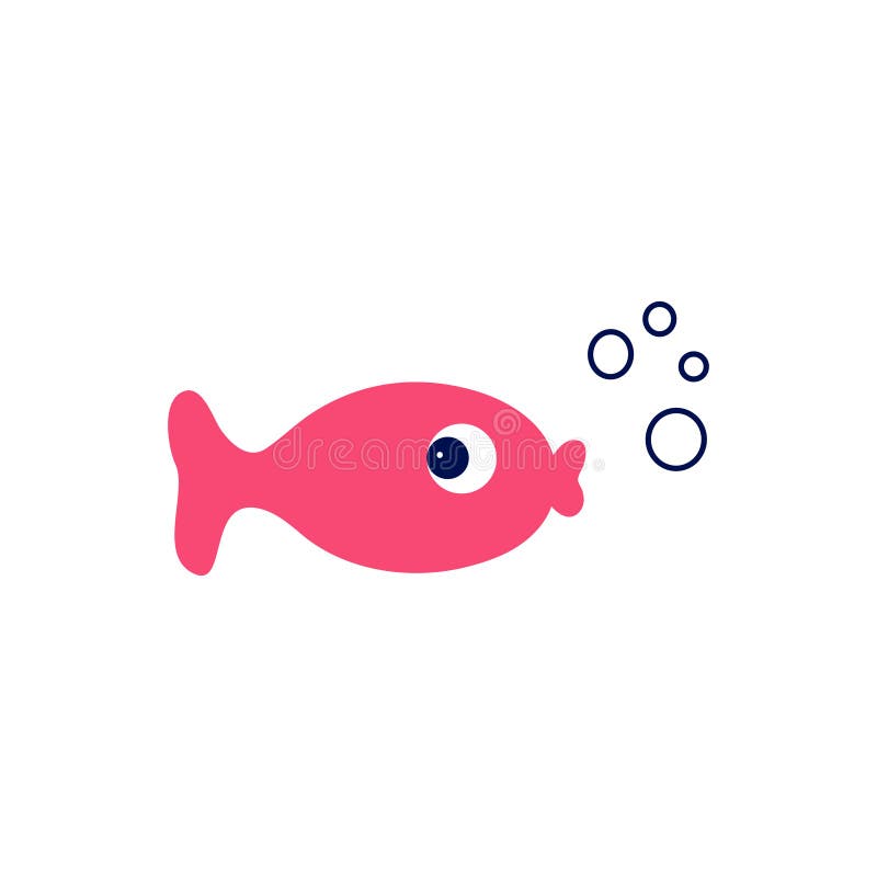 Vector cartoon pink fish. stock vector. Illustration of childish - 114682679 Vector cartoon pink fish. stock vector. Illustration of childish - 114682679
