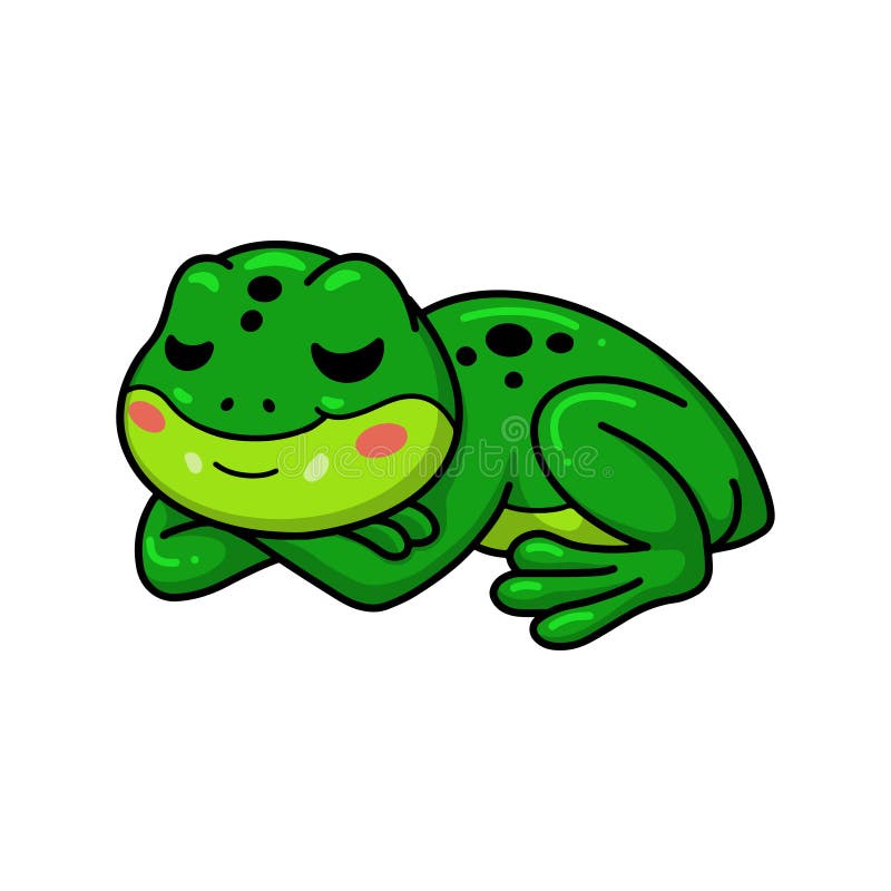 Sleeping Frog Design Stock Illustrations – 77 Sleeping Frog Design ...