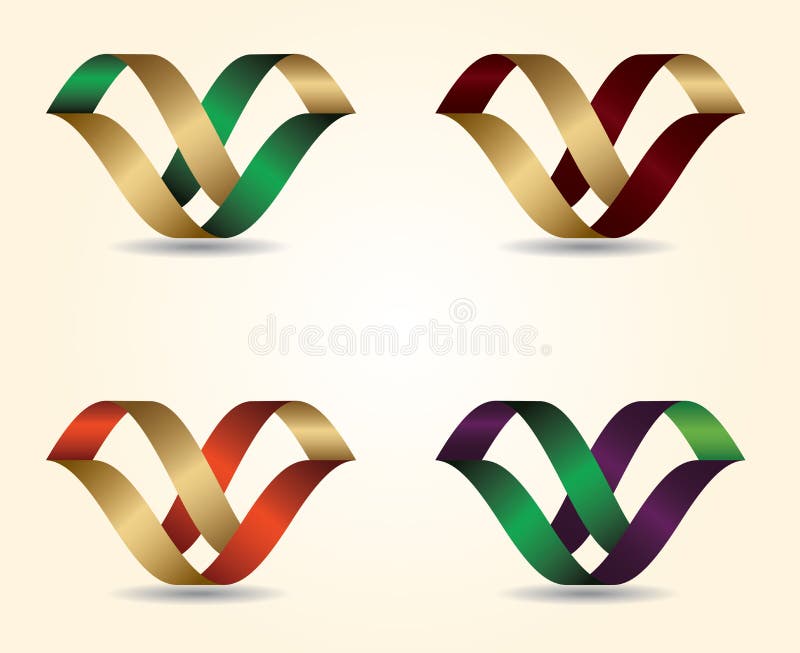 Vector illustration 3D letter Design stock illustration