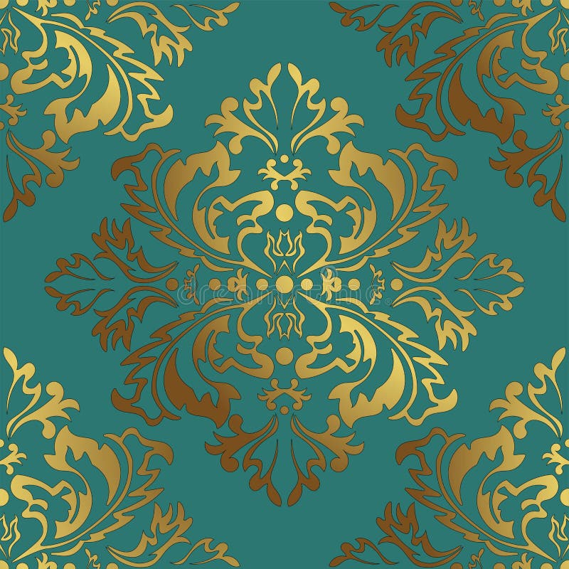 Top 95+ about gold and teal damask wallpaper 110 Majestic Teal Wallpaper