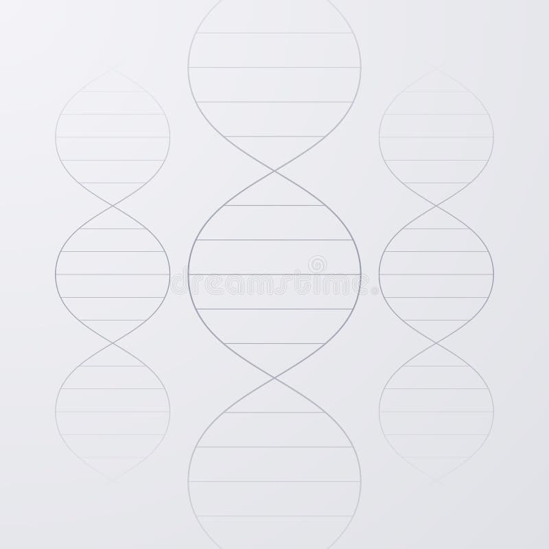 Vector illustration of a DNA molecule vector illustration