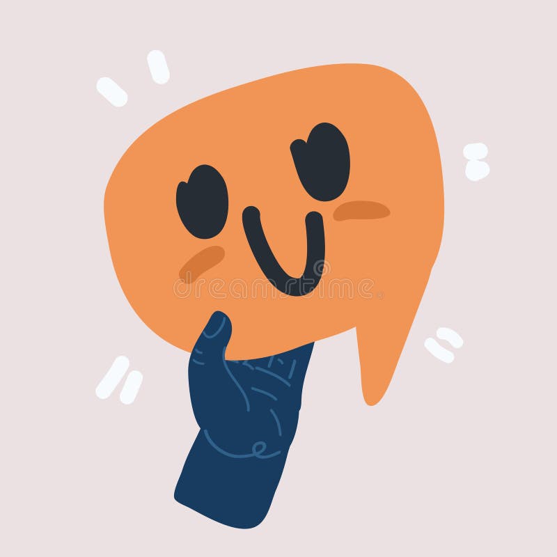 Vector illustration of emoji or emoticon happy face stock illustration