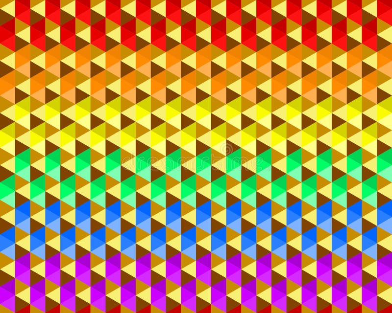 Colorful waving rainbow texture background of small triangle shapes, LGBTQ pride flag colors, seamless pattern. Flat design vector vector illustration Colorful waving rainbow texture background of small triangle shapes, LGBTQ pride flag colors, seamless pattern. Flat design vector vector illustration