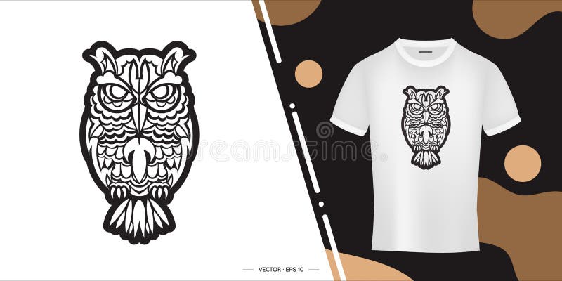 Black and White Owls in Boho Style. Good Covers, Fabrics, Postcards and ...