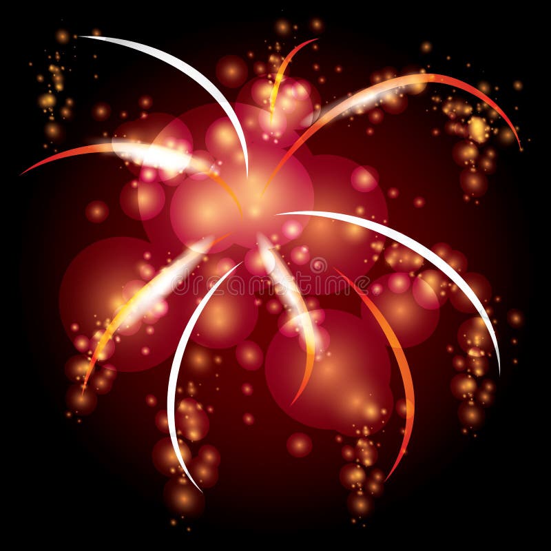 Vector illustration fireworks royalty free illustration