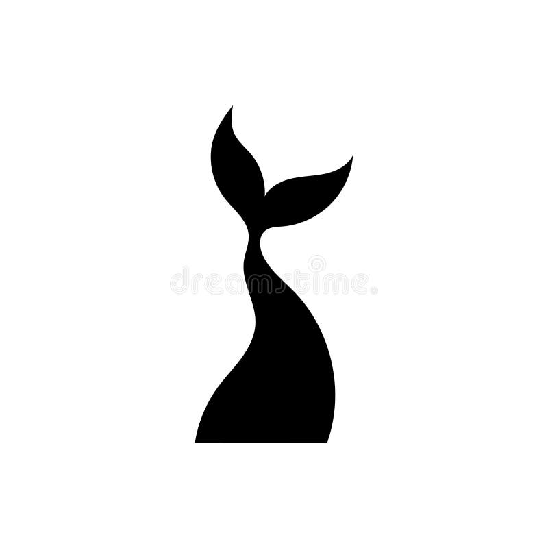 pix Silhouette Mermaid Tail vector illustration of fish or mermaid