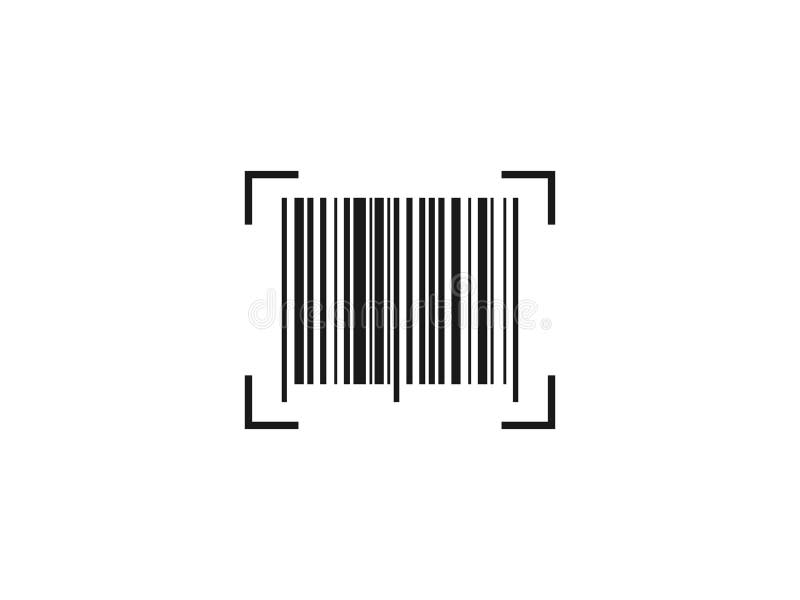 Barcode, code icon. Vector illustration, flat design royalty free illustration