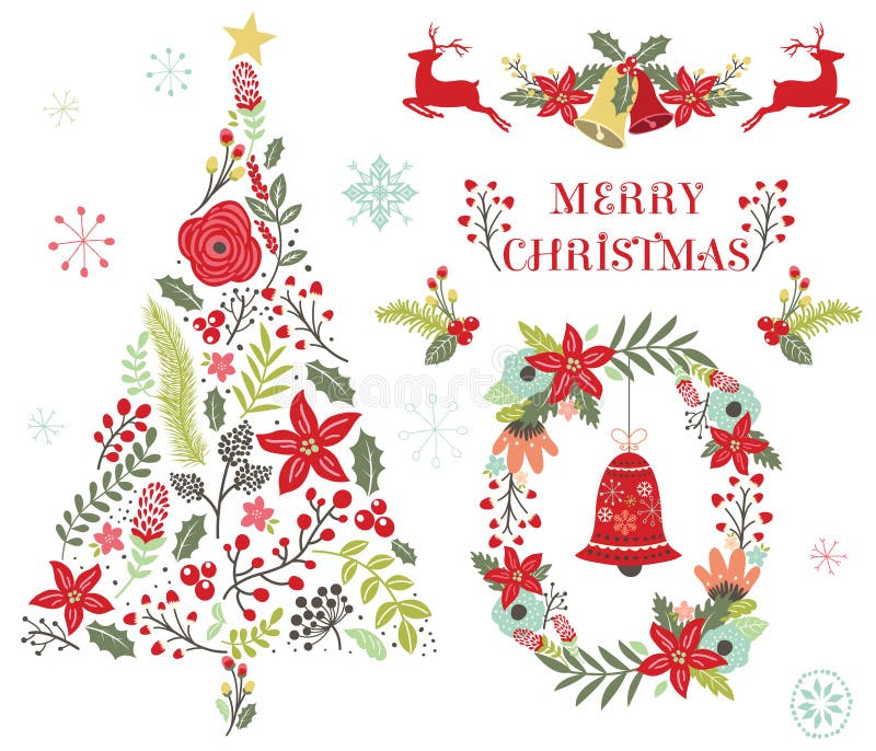 Floral Christmas Tree Ornament