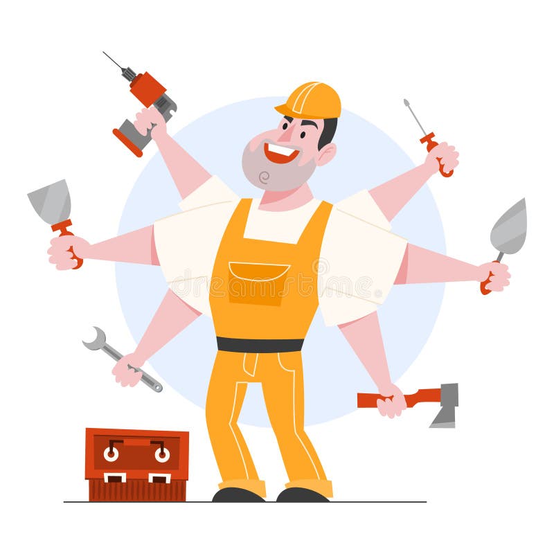 Foreman Cartoon Illustration Stock Vector - Illustration of boss ...