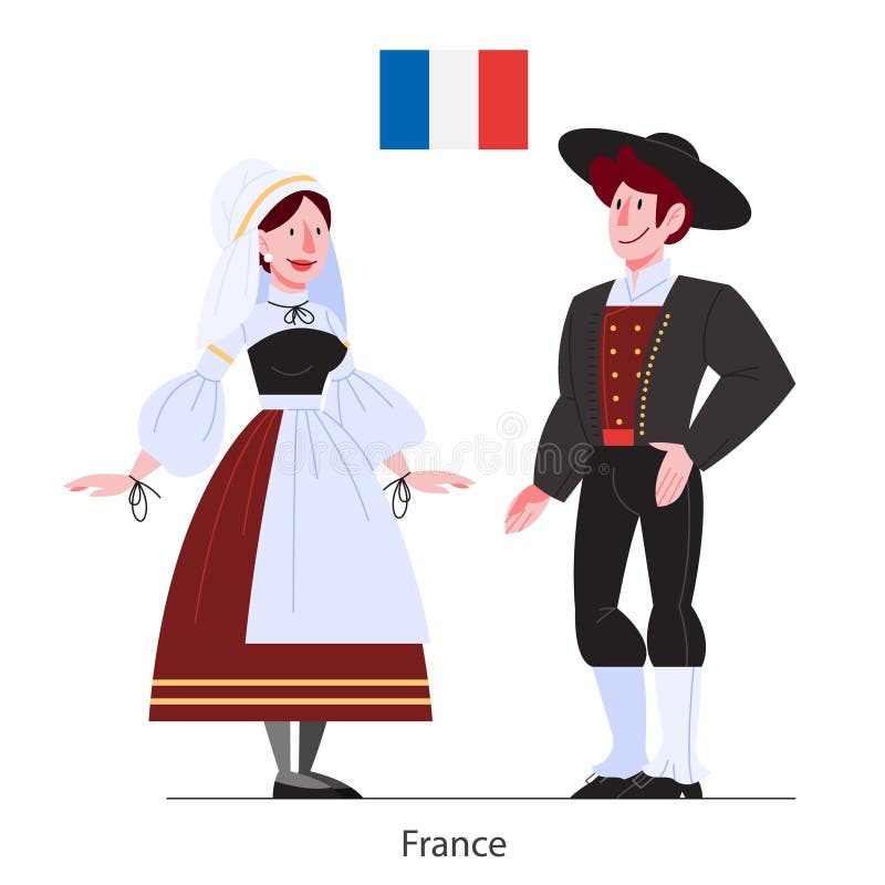French National Costume Stock Illustrations – 420 French National ...