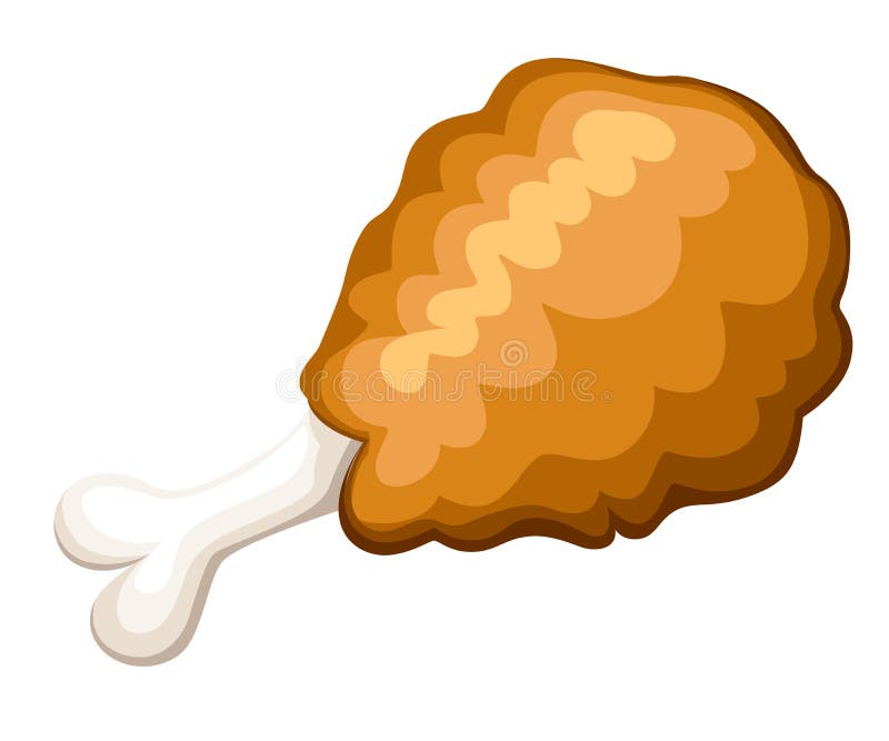 Vector Illustration of Fried Chicken Leg in Cartoon Style. Chicken Thighs Icon Stock Illustration - Illustration of delicious, isolated: 104556489 Vector Illustration of Fried Chicken Leg in Cartoon Style. Chicken Thighs Icon Stock Illustration - Illustration of delicious, isolated: 104556489