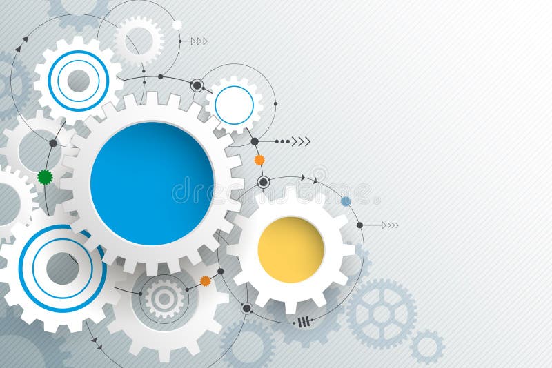 Vector Illustration Gear Wheel Abstract Hi