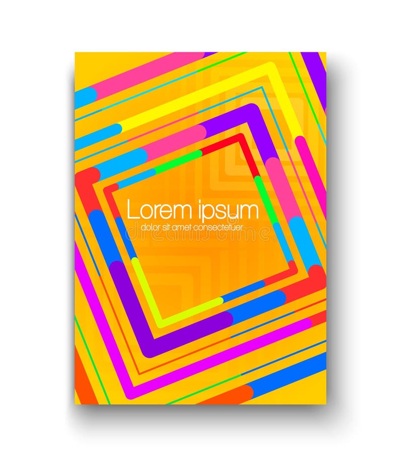 Waves Cover Design. Vector Illustration of Geometric Halftone Gradient