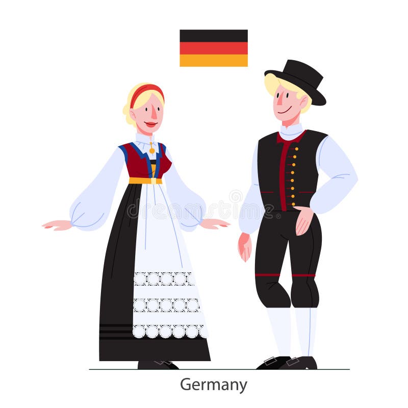 German Costume stock illustration. Illustration of drawing - 6799762