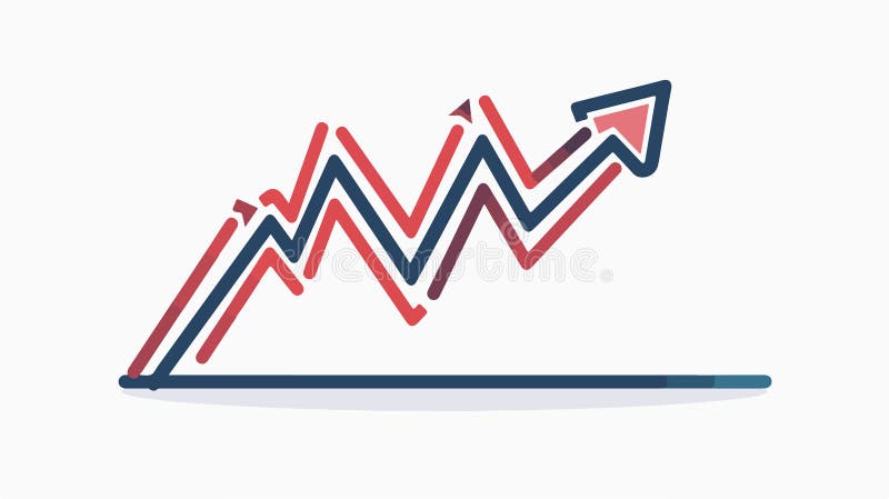 Professional Graph with Arrow Down Outline Icon Vector Illustration ...