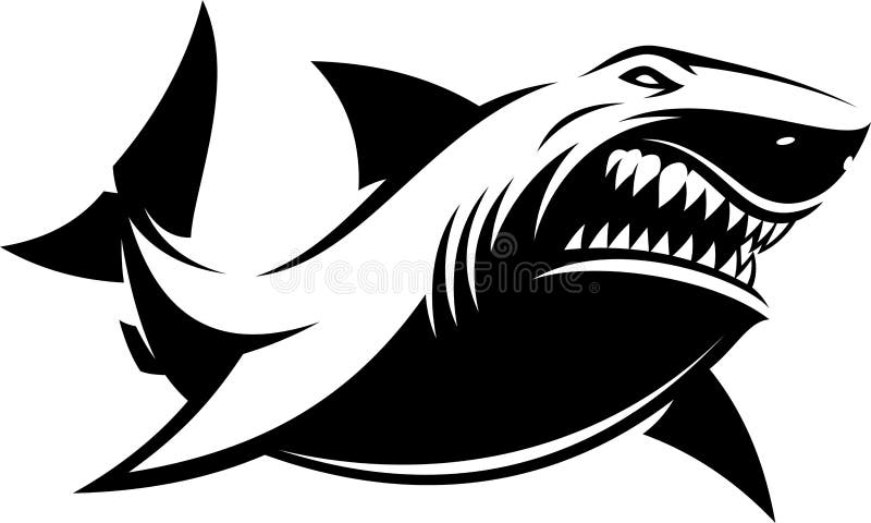 Sharks logo stock vector. Illustration of dangerous, life - 59883291