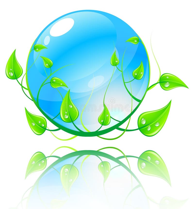 Vector illustration green and blue concept. royalty free illustration Vector illustration green and blue concept. royalty free illustration
