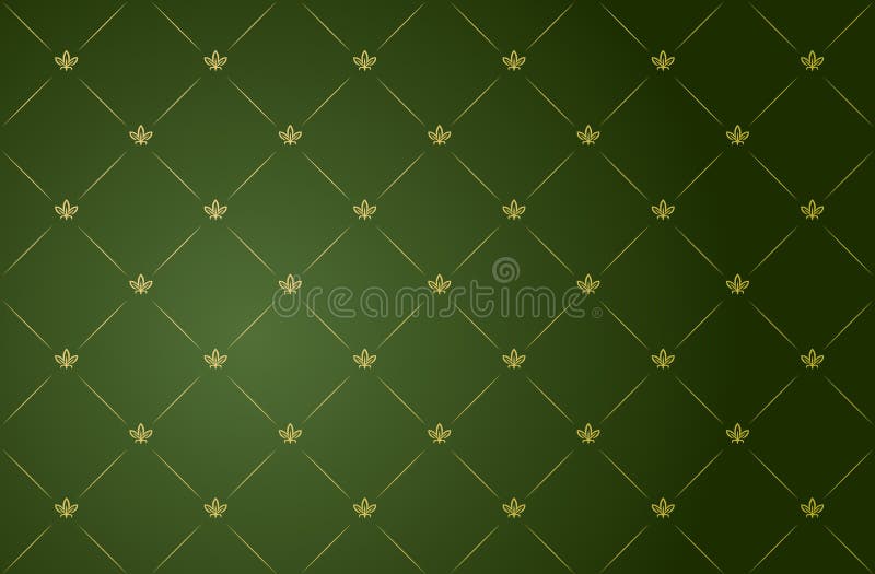 Vector illustration of green vintage frame