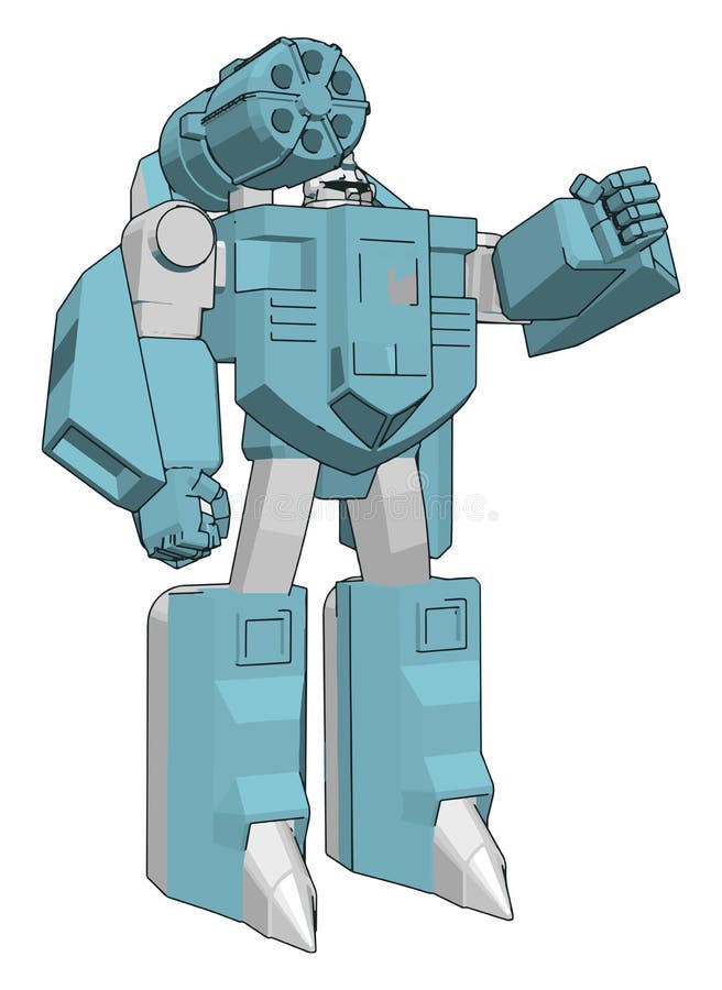 Grey Robot , Vector or Color Illustration Stock Vector - Illustration ...