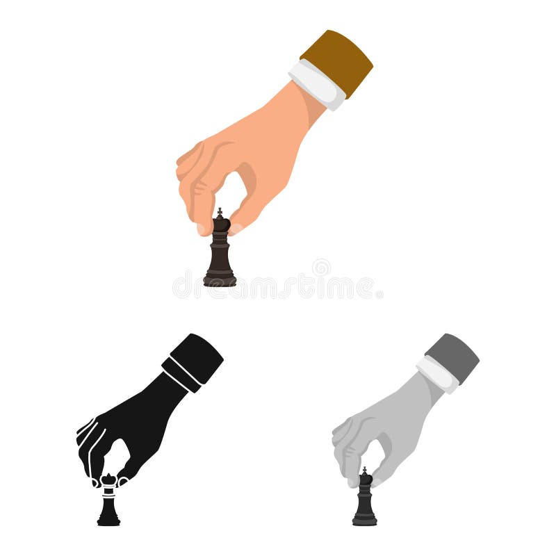 vector-design-of-hand-and-king-sign-set-of-hand-and-business-stock