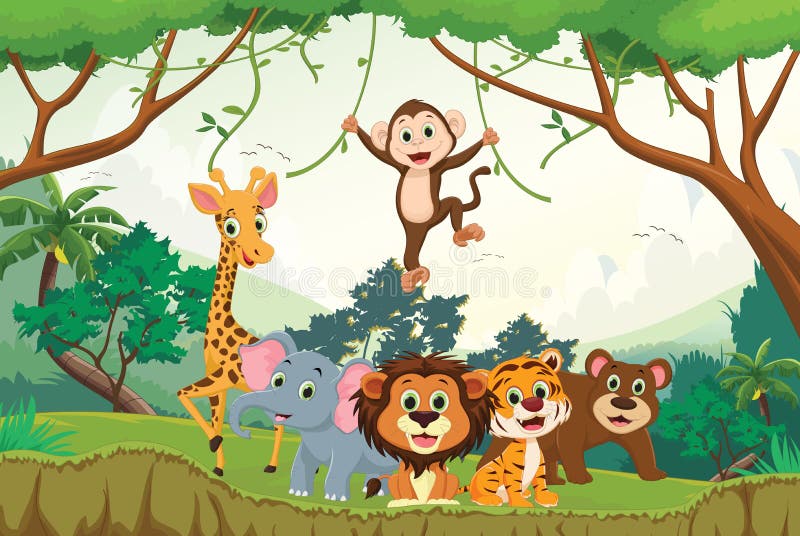 Jungle Animal Stock Illustrations – 163,389 Jungle Animal Stock  Illustrations, Vectors & Clipart - Dreamstime