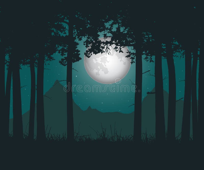 Detailed game icon with two roblox avatars in a moonlit forest