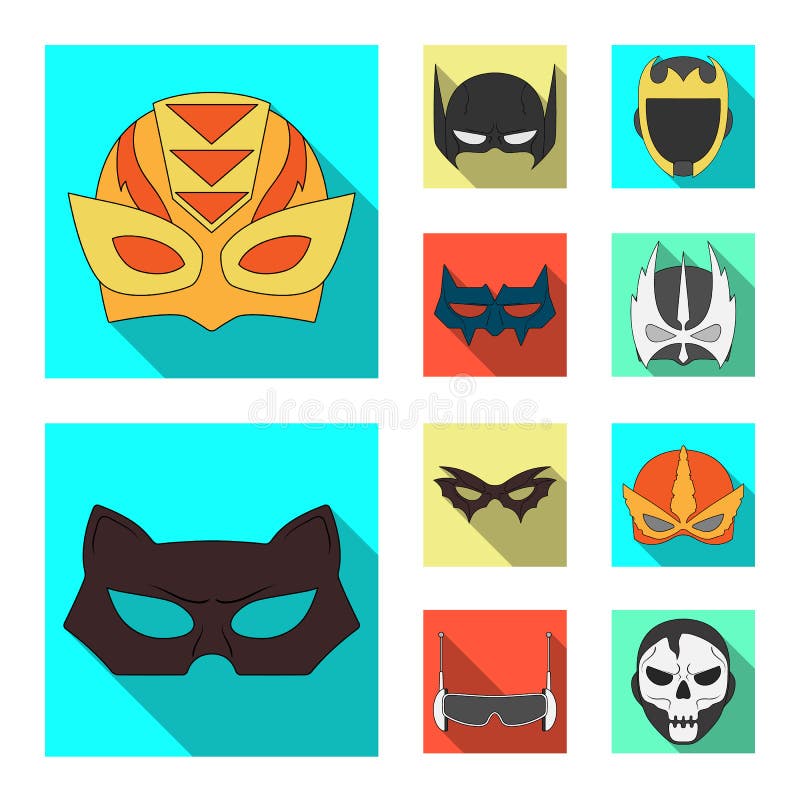 Vector Design of Hero and Mask Icon. Collection of Hero and Superhero ...