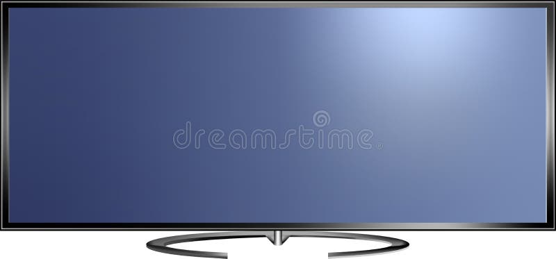 Vector illustration of high definition TV screen royalty free illustration