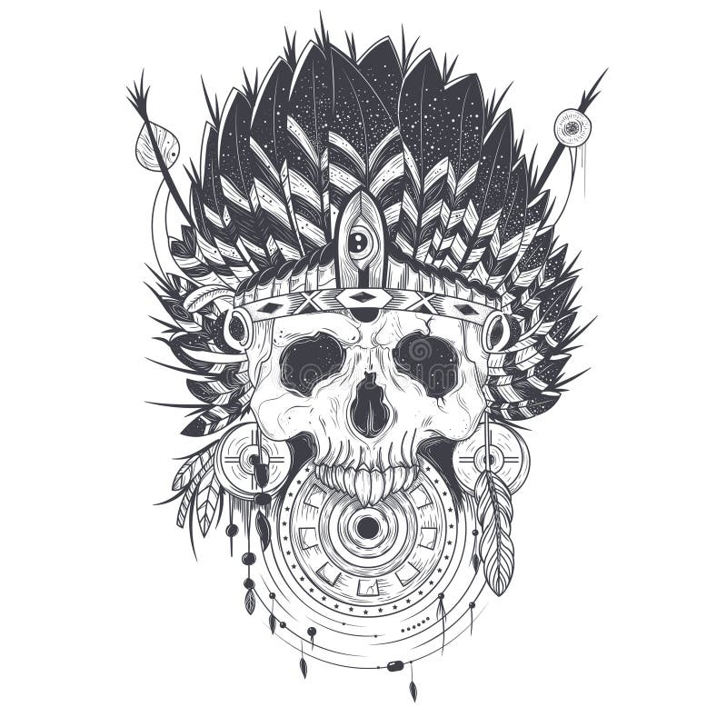 Details 152+ skull feather tattoo latest