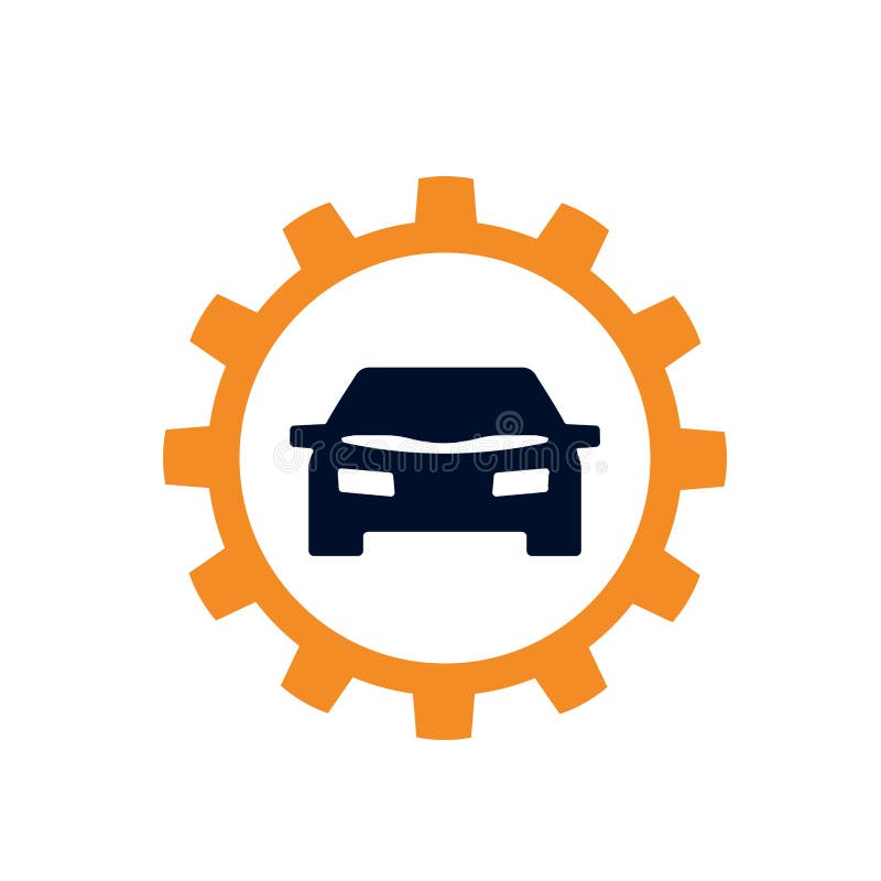 Vector Illustration, Icons, Logo with Car Details. Car Service. Auto ...